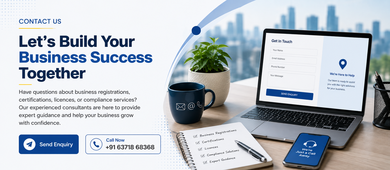 Have questions about business registrations, certifications, licences, or compliance services? Our experienced consultants are here to provide expert guidance and help your business grow with confidence.